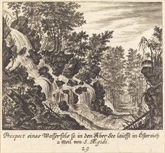 View of a Waterfall, Austria, 1681.
