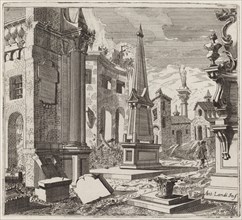 Fantastic Townscape with Ruins, before 1753.