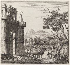 Landscape with a Castle and a Drawbridge, before 1753.