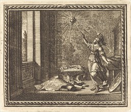 Minerva Changing Arachne into a Spider, published 1676.