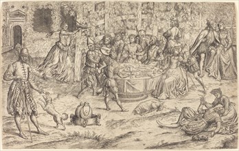 Banquet in the Park of a French Castle, c. 1550.