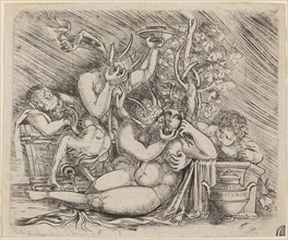 Bacchanalian Scene with Satyrs and a Maenad, c. 1515.