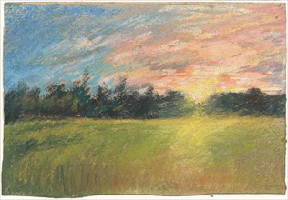 A Meadow at Sunset, c. 1845.