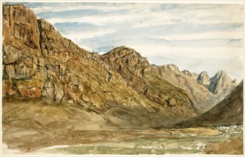Rock Cliffs along the Romanche, 1858.