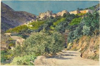 Sun-Drenched Hills near Menton, 1880.