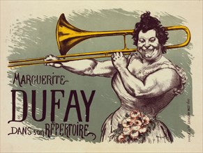 Affiche pour "Marguerite Dufay"., c1899. [Publisher: Imprimerie Chaix; Place: Paris]