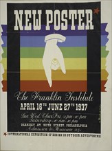 New poster. The Franklin institute, c1937.