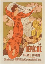 Affiche pour "la Dépêche de Toulouse"., c1898. [Publisher: Imprimerie Chaix; Place: Paris]