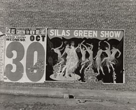 Minstrel poster in Alabama town,  1936-01.