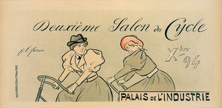 Affiche pour le "Salon du Cycle"., c1897. [Publisher: Imprimerie Chaix; Place: Paris]