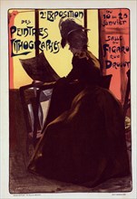 Affiche pour la "2e Exposition des Peintres-Lithographes"., c1900. [Publisher: Imprimerie Chaix; Place: Paris]