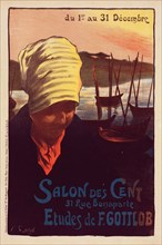 Affiche pour le "Salon des Cent"., c1900. [Publisher: Imprimerie Chaix; Place: Paris]