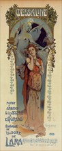 Affiche pour la représentation de l'opéra "Messaline" au Casino de Monte-Carlo., c1899. Creators: V Guillet, Vincent Lorant-Heilbronn.