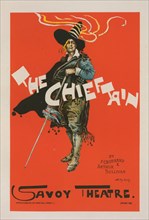 Affiche anglaise pour Savoy Theatre, "The Chieftain", c1896. [Publisher: Imprimerie Chaix; Place: Paris]