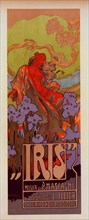 Affiche italienne pour l'opéra-comique "Iris", c1899. [Publisher: Imprimerie Chaix; Place: Paris]
