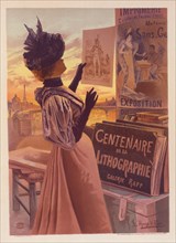Affiche pour l'Exposition du "Centenaire de la Lithographie"., c1897. [Publisher: Imprimerie Chaix; Place: Paris]