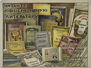 Read the Co-operatives' Literature, 1918. Creator: Ignaty Nivinsky.