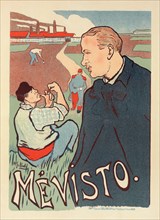 Affiche pour "Mévisto"., c1897. [Publisher: Imprimerie Chaix; Place: Paris]