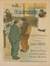 Affiche pour le journal illustré "l'Escarmouche"., c1896. [Publisher: Imprimerie Chaix; Place: Paris]