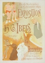 Affiche pour l' "Exposition de H. G. Ibels", à la Bodinière., c1898. [Publisher: Imprimerie Chaix; Place: Paris]