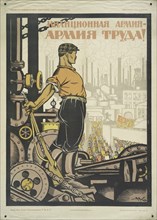Army of Millions - Army of Labor!, 1920. Creator: Kochergin Nikolay Mikhajlovich.