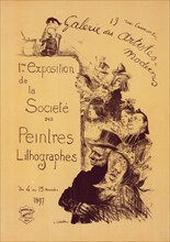 Affiche pour la "Galerie des Artistes modernes"., c1900. [Publisher: Imprimerie Chaix; Place: Paris]
