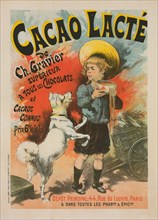 Affiche pour le "Cacao lacté, de Ch. Gravier"., c1896. [Publisher: Imprimerie Chaix; Place: Paris]