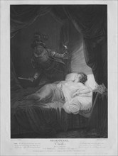 Shakspeare [Shakespeare]; Othello; Act V, Scene II;  A bedchamber; Desdemona in bed asleep., c1799. Creator: William Satchwell Leney.