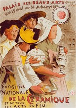 Affiche pour l' "Exposition nationale de la Céramique et de tous les Arts du feu", c1899. Creator: Etienne Moreau-Nelaton.