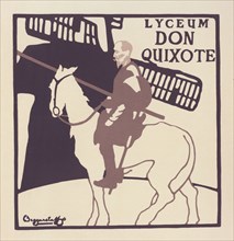 Affiche anglaise pour le Théâtre Lyceum, "Don Quixote", c1897. [Publisher: Imprimerie Chaix; Place: Paris]