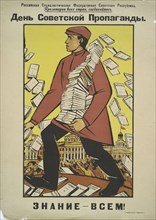Day of Soviet Propaganda - Knowledge for All, 1919. Creator: N Pomanskii.