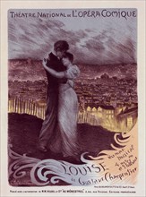 Affiche pour l'Opéra-Comique "Louise"., c1900. [Publisher: Imprimerie Chaix; Place: Paris]
