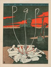 Affiche allemande pour la revue artistique "Pan"., c1897. [Publisher: Imprimerie Chaix; Place: Paris]