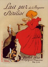 Affiche pour le "Lait pur stérilisé de la Vingeanne"., c1897. [Publisher: Imprimerie Chaix; Place: Paris]