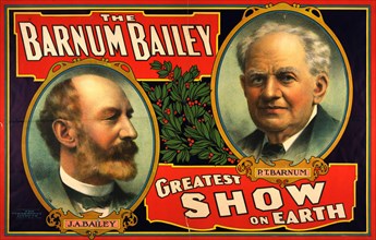 The Barnum Bailey greatest show on earth circus poster, c1908. Creator: Strobridge Lithographing Company.