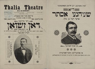 Der Idisher Don Zshuan, oder, liebe und rakhe: grosse velt drama fon 19ten yorhundert..., c1899. Creator: Thalia Theatre.