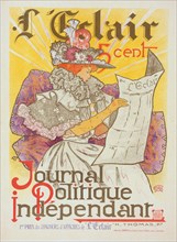 Affiche pour le journal "l'Éclair"., c1900. [Publisher: Imprimerie Chaix; Place: Paris]