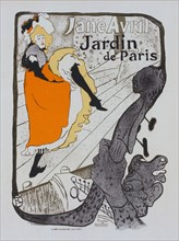 Affiche pour le Jardin de Paris "Jane Avril"., c1898. [Publisher: Imprimerie Chaix; Place: Paris]
