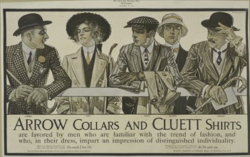 Arrow collars and Cluett shirts, c1895 - 1917.