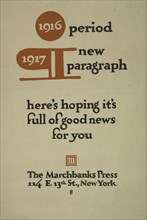 1916 period 1917 new paragraph [..] The Marchbanks press, c1895 - 1917.
