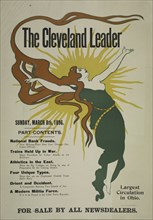 The Cleveland leader. Sunday, March 8th, 1896. c1893 - 1897.