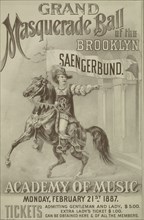 Grand masquerade ball of the Brooklyn Saengerbund, c1887.