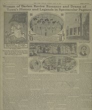 Page of New York herald, Sunday July 27 1913, with reproduction of pageant of Darien poster, c1913-07-27.