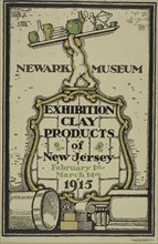 Newark museum. Exhibition of clay products, c1915.