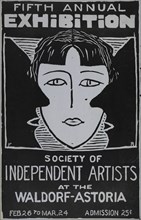 Fifth annual exhibition society of independent artists, c1887 - 1922. Founded in 1916. Event: 1922