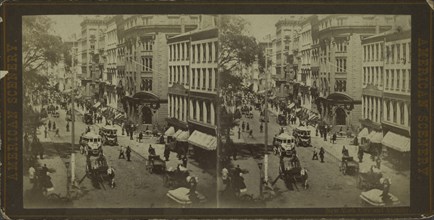 New York City and vicinity. [Street scene], c1850-1930.   Additional Title(s): American scenery.