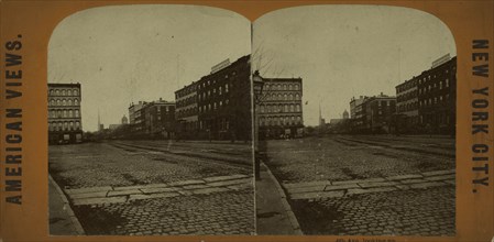 4th Ave., looking up, c1850-1930.   Additional Title(s): American views. New York City.