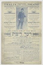 Der dibek, c1898-10-19. [Publisher: Thalia Theatre; Place: New York]  Additional Title(s): The dybbuk