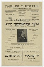 Der gebrokhener neder, c1890 - 1899. [Publisher: Thalia Theatre; Place: New York]  Additional Title(s): The broken vow