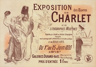 Affiche pour l' "Exposition Charlet"., c1900. [Publisher: Imprimerie Chaix; Place: Paris]
